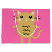 猫の誕生会 ラージペーパーバッグ (裏面)