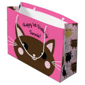 猫の誕生会 ラージペーパーバッグ (裏面アングル)