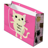 猫の誕生会 ラージペーパーバッグ (正面アングル)