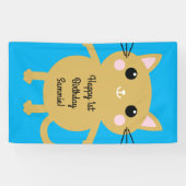 猫の誕生会 横断幕 (横)