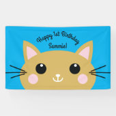 猫の誕生会 横断幕 (横)