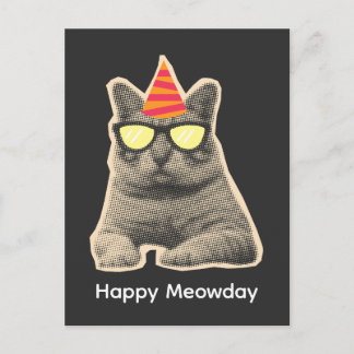 猫の誕生日おめでとう ポストカード