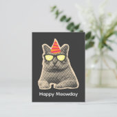 猫の誕生日おめでとう ポストカード (スタンド正面)