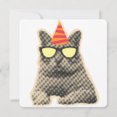 猫の誕生日おめでとう 招待状 (裏面)