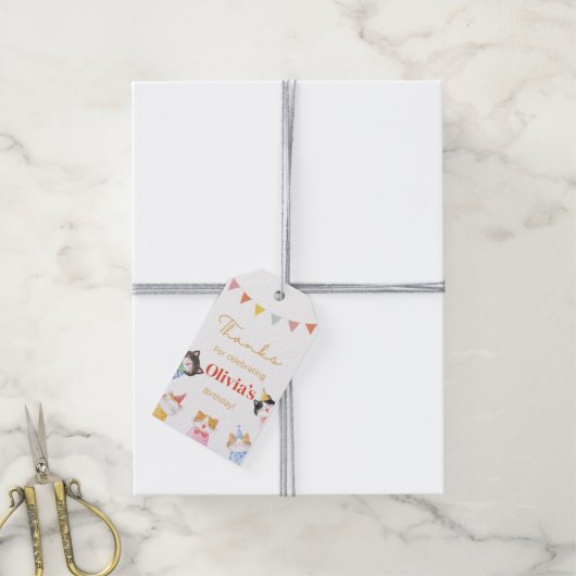 猫の誕生日ギフトラベル、あなたは私を子猫 ギフトタグ (より糸付き)