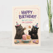 猫の誕生日ケーキバトル カード (正面)