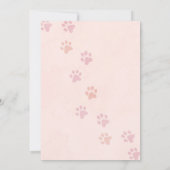 猫の誕生日パーティーのご招待 招待状 (裏面)