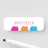 猫の誕生日パーティー 名札 (インサイチュ)