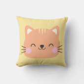猫の誕生日子供アート クッション (正面)