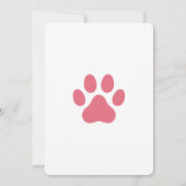 猫の誕生日 かわいい子猫のパーティー 招待状 (裏面)