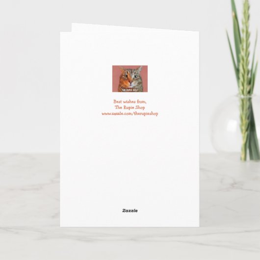 猫の誕生日 カード (裏面)