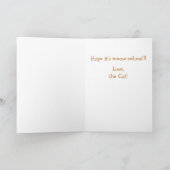 猫の誕生日 カード (内部)