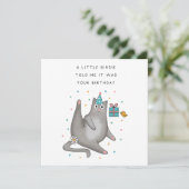 猫の誕生日 招待状 (スタンド正面)