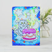 猫の誕生日 招待状 (スタンド正面)