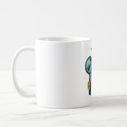 猫の謎 コーヒーマグカップ (左)