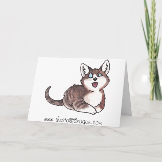 猫の謝罪 カード (裏面)