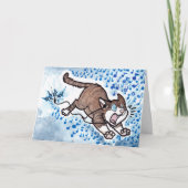 猫の謝罪 カード (正面)