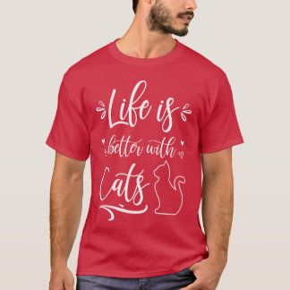 猫の贈り物で猫の命が伸びる Tシャツ