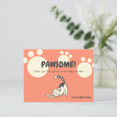 猫の赤ちゃんシャワー ポストカード (スタンド正面)