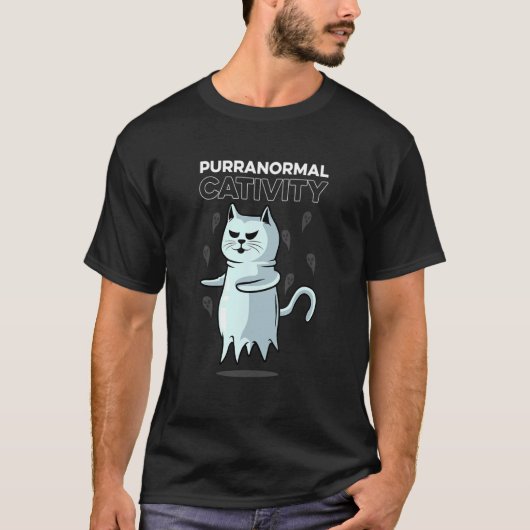 猫の超常現象 ネコ Tシャツ (正面)