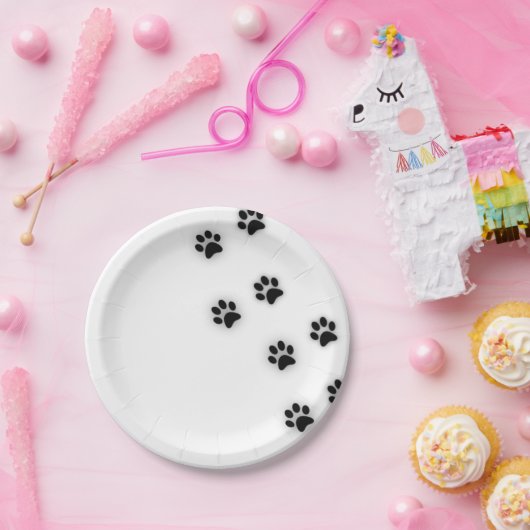 猫の足によっては紙皿がパーティを楽しみます ペーパープレート (パーティー)