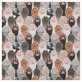 猫の足のパターンが多い ファブリック (見本)
