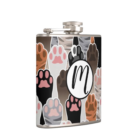 猫の足のパターンが多い フラスク (右)