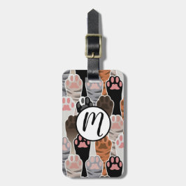 猫の足のパターンが多い ラゲッジタグ