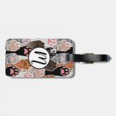 猫の足のパターンが多い ラゲッジタグ (裏面横)