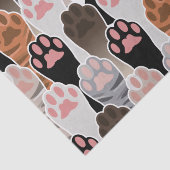 猫の足のパターンが多い 薄葉紙 (詳細)