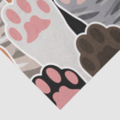 猫の足のパターンが多い 薄葉紙 (詳細)