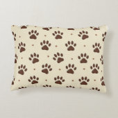 猫の足スタンプ枕 アクセントクッション (裏面)