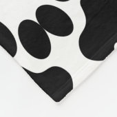 猫の足パターン フリースブランケット (角)