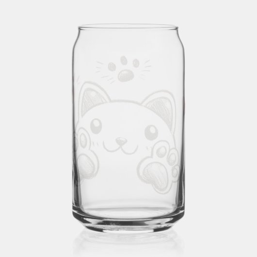 猫の足跡 ガラス缶 (裏面)