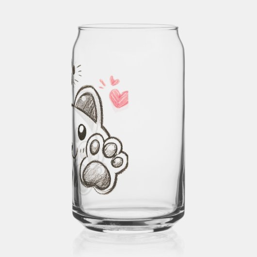 猫の足跡 ガラス缶 (左)