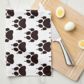 猫の足跡 キッチンタオル (四つ折り)