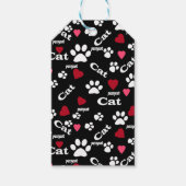 猫の足跡 ギフトタグ (正面)