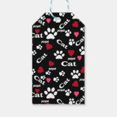 猫の足跡 ギフトタグ (裏面)