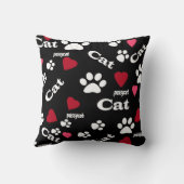 猫の足跡 クッション (裏面)