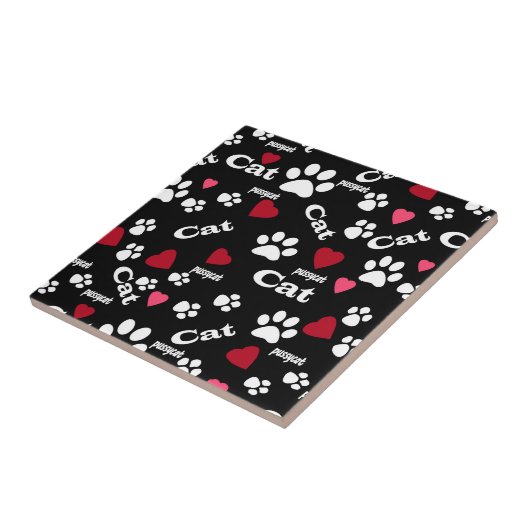 猫の足跡 タイル (側面)