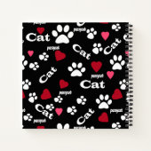 猫の足跡 ノートブック (裏面)