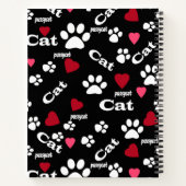 猫の足跡 ノートブック (裏面)