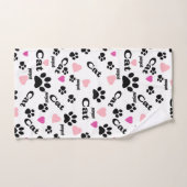 猫の足跡 バスタオルセット (ハンドタオル)