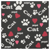 猫の足跡 ファブリック (見本)