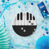 猫の足跡 ペーパープレート (パーティー)