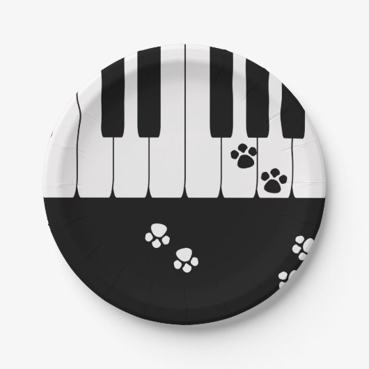 猫の足跡 ペーパープレート (正面)