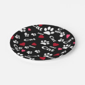 猫の足跡 ペーパープレート (アングル)