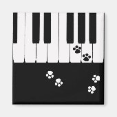 猫の足跡 マグネット (正面)