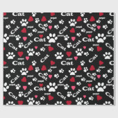 猫の足跡 ラッピングペーパー (フラット)