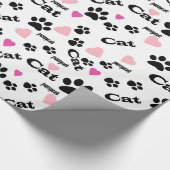 猫の足跡 ラッピングペーパー (角)